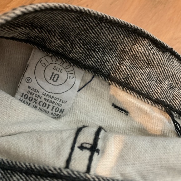 VINTAGE Gitano High Waisted Grey 80s Acid Wash Mom Jeans Size 10 - Picture 4 of 4